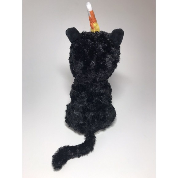 Black Cat HALLMARK Halloween CATICORN 10” Plush Stuffed Animal Candy Corn - Picture 4 of 9
